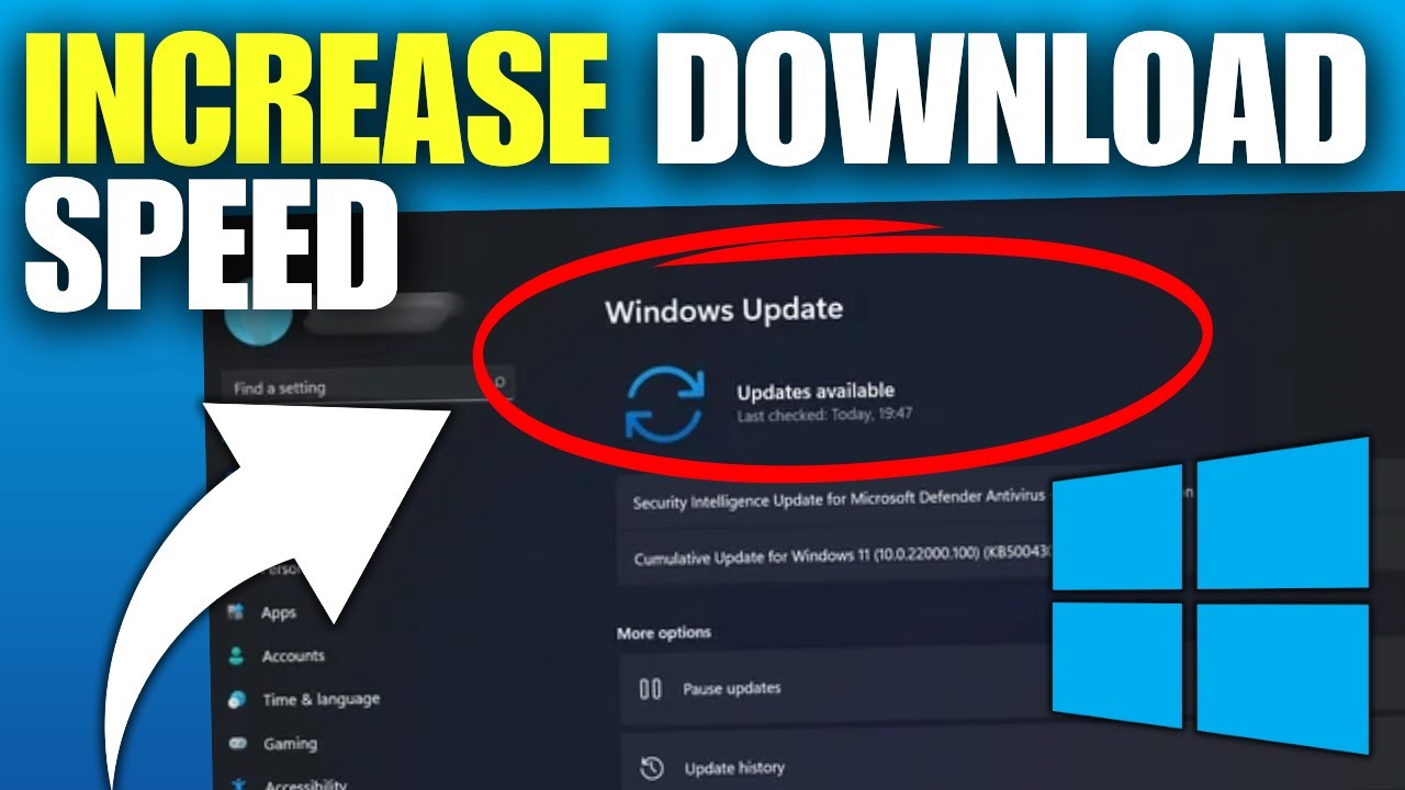 Как увеличить скорость загрузки обновлений Windows