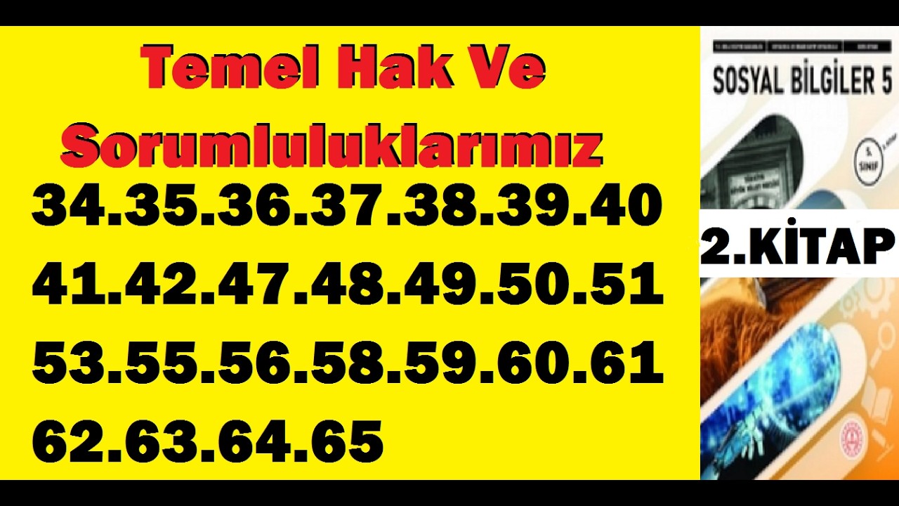 5.sınıf sosyal bilgiler 2.kitap sayf 34 35 36 37 39 40 41 42 47 49 50 51 55 56 60 63 64 65 cevapları