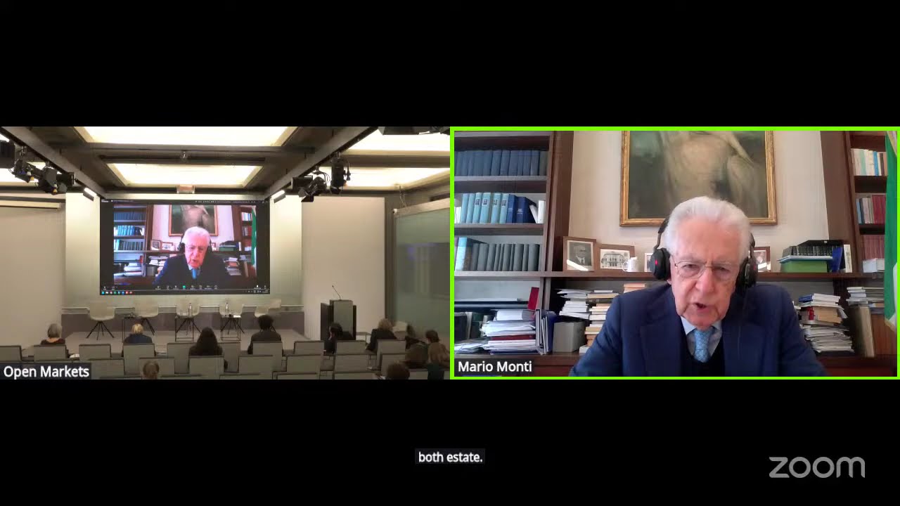 Virtual Keynote from Mario Monti, former Prime Minister of Italy