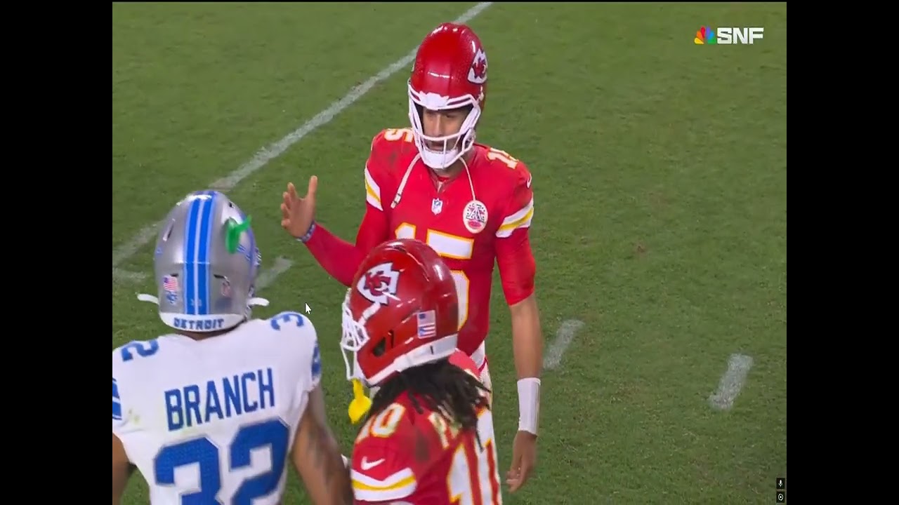 Chiefs vs Lions NFL fight