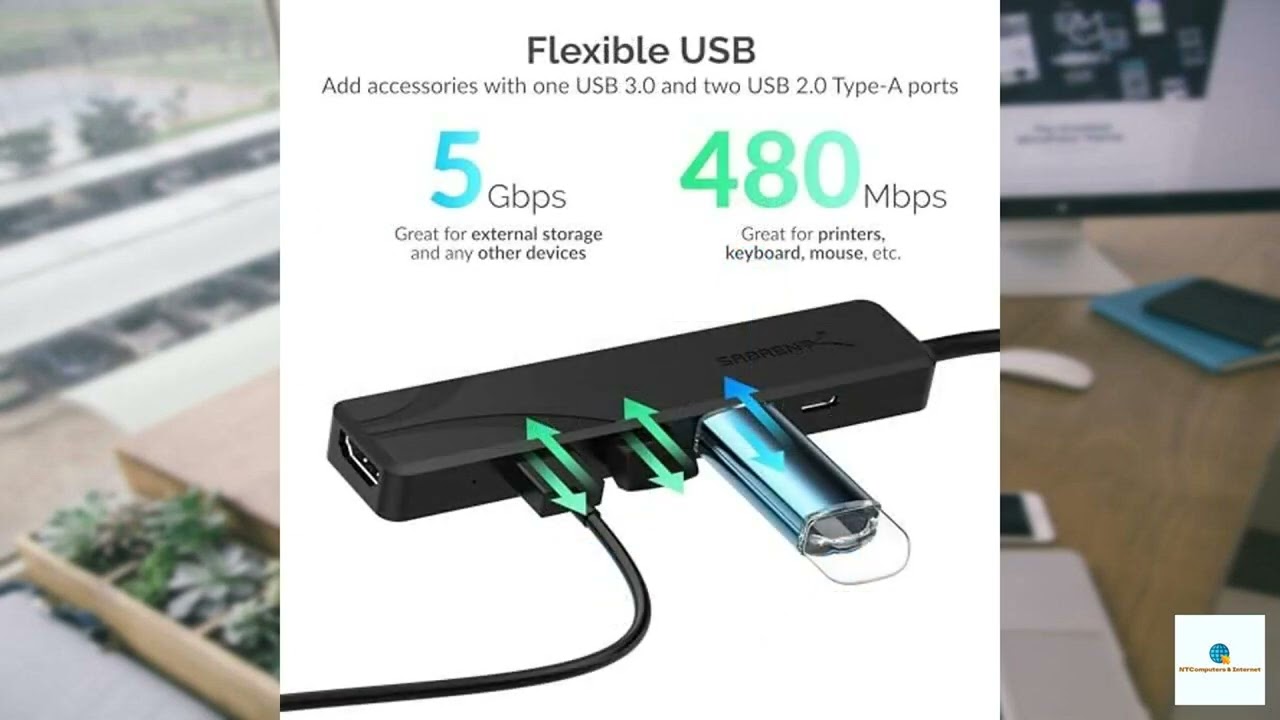 Review - SABRENT USB C Hub 5-in-1, Ultra-Fast 5 Gbps Docking Station with USB C to HDMI A
