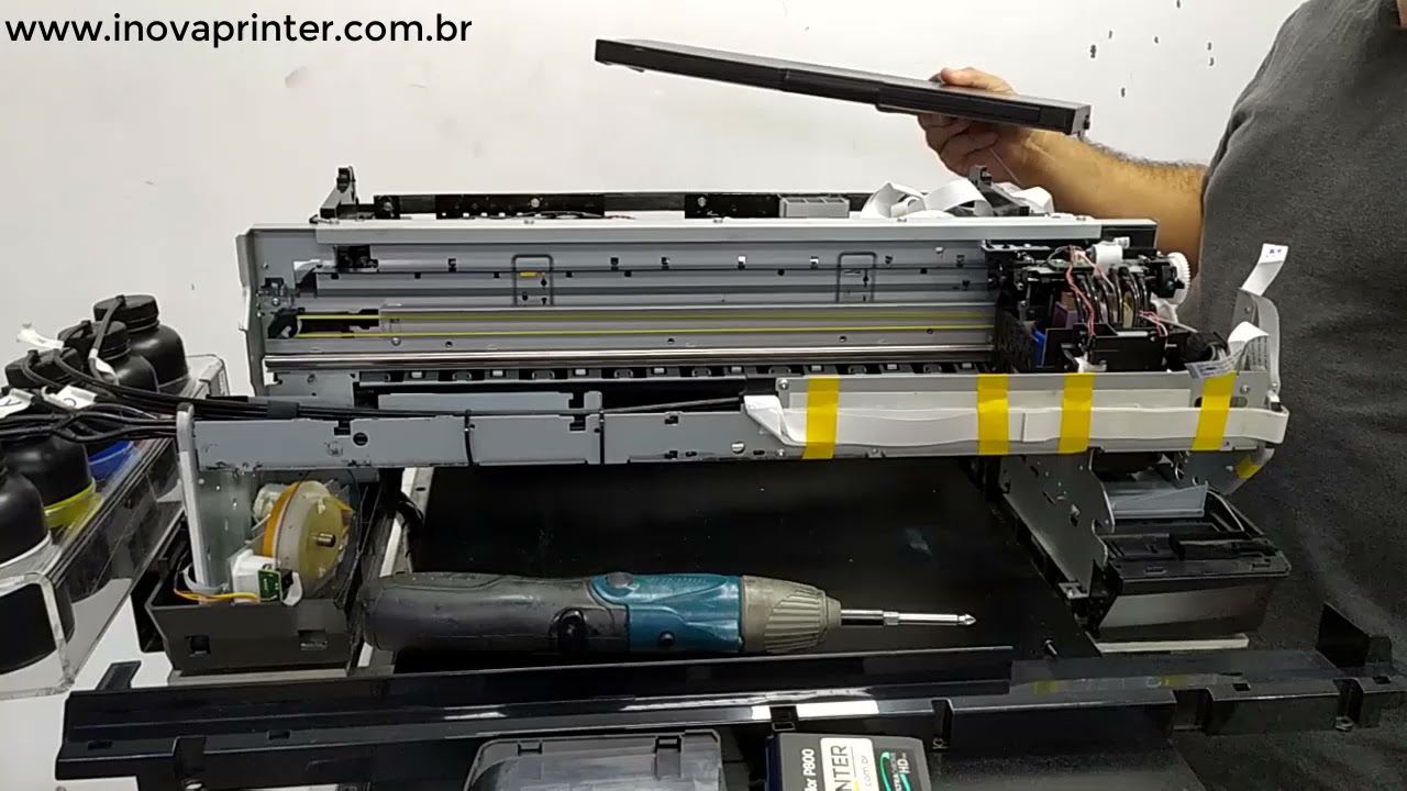 Curso de manutenção Impressora P800 3880 UV, DTG, DTF Adaptada