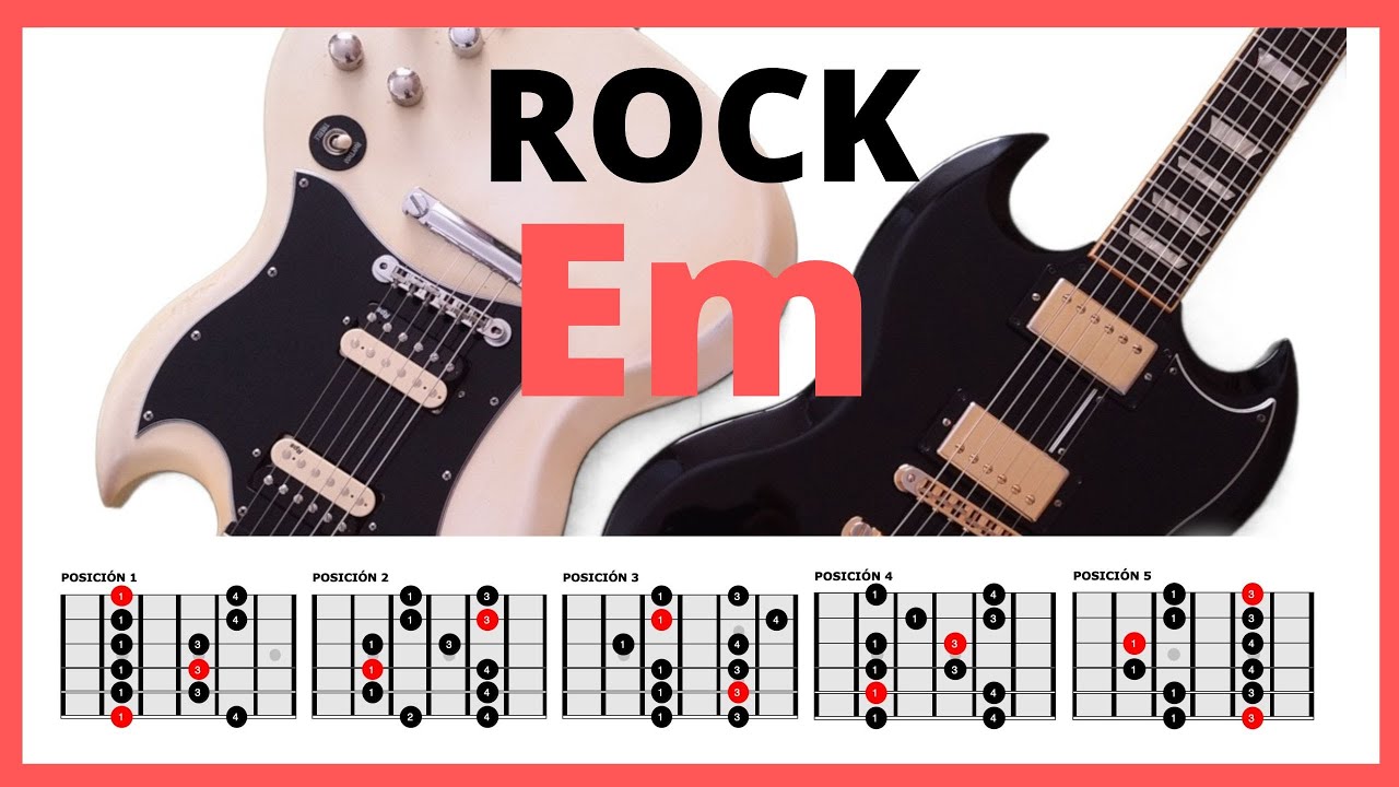 ROCK Backing track Em (MI menor) pista de acompañamiento para improvisar 120 bpm @rubenaple