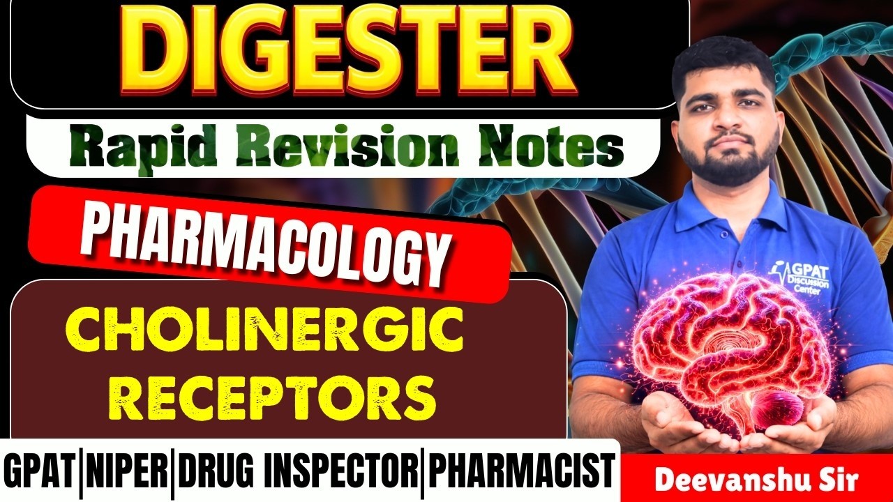 D-15 | Cholinergic Receptors- Pharmacology | Rapid revision note