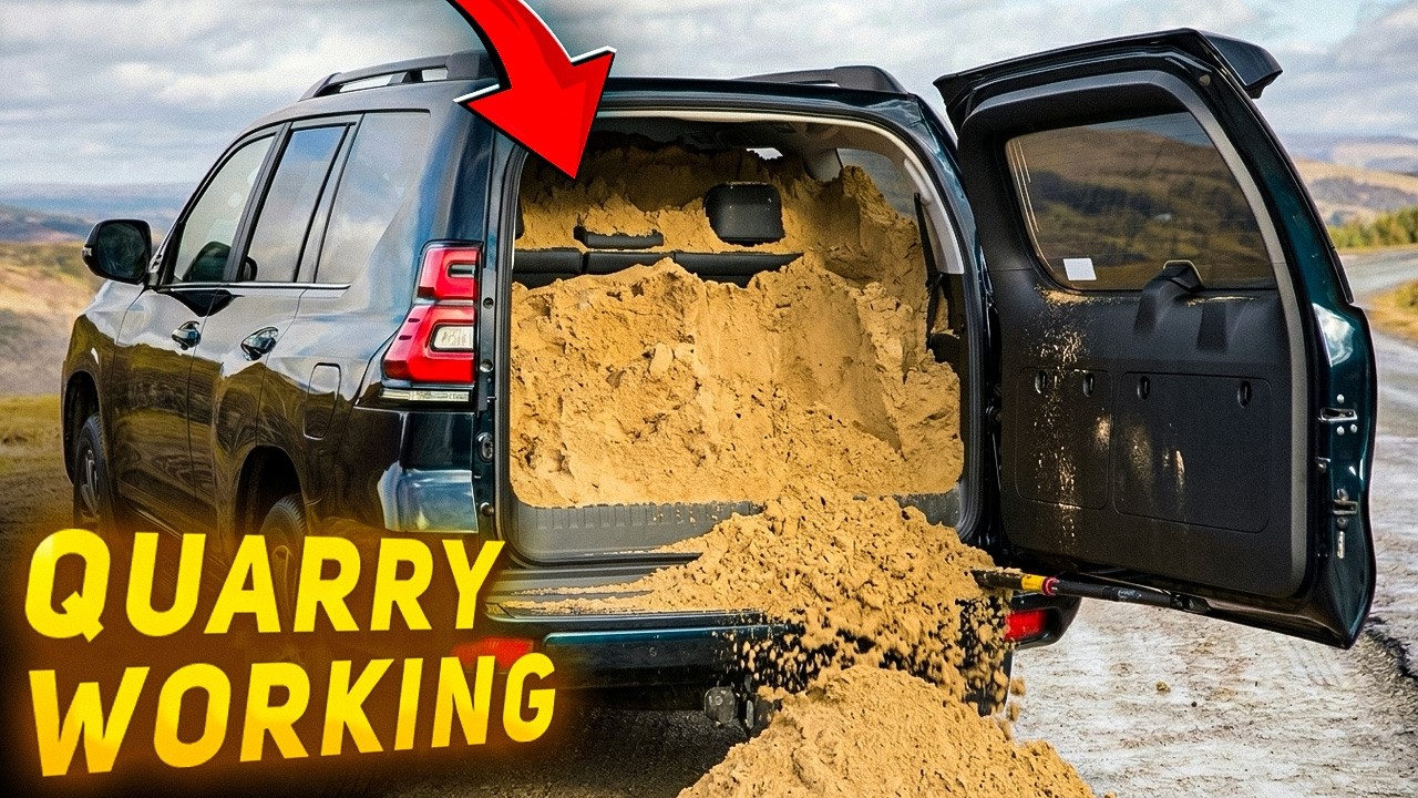 We save a Toyota Land Cruiser Prado from a quarry