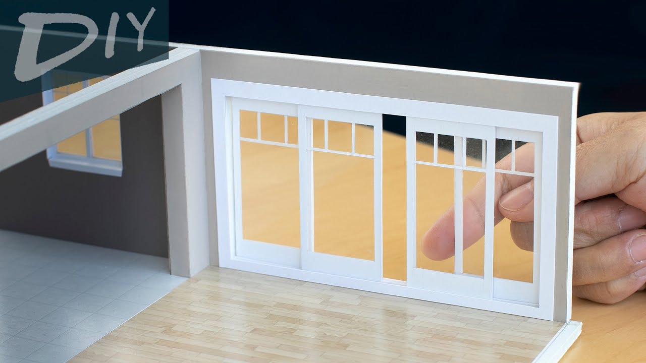 DIY Miniature Sliding Doors｜ASMR｜微缩推拉门
