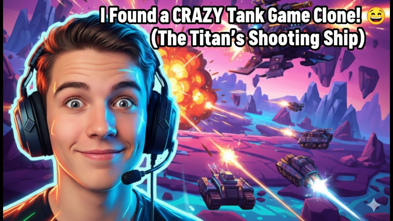 I Found a CRAZY Tank Game Clone! 😁 (The Titan's Shooting Ship)
