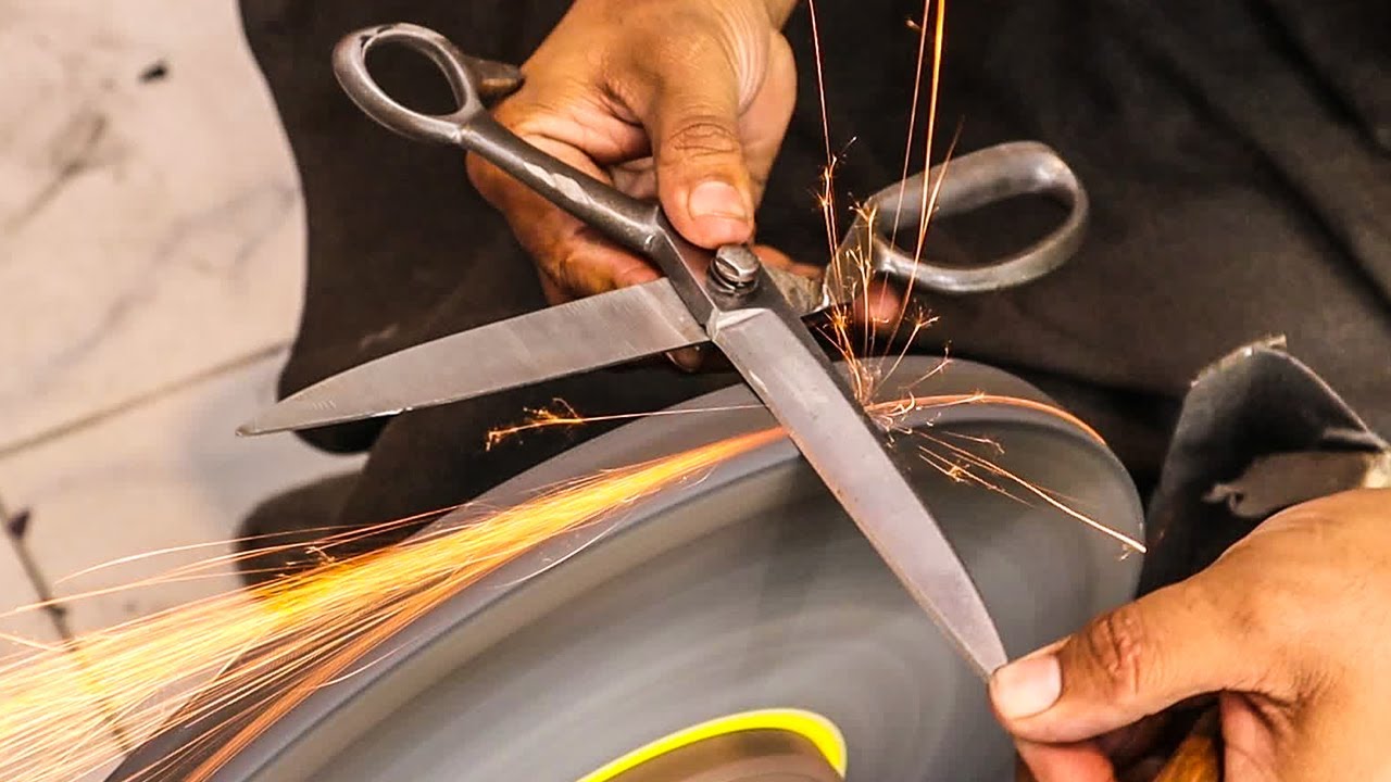 How to Sharpen Steel Scissors Best Way.