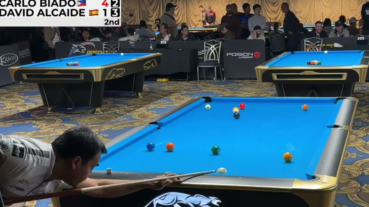 LAS VEGAS 10 BALL OPEN 2026 LAST 32-16 😱 CARLO BIADO 🇵🇭 🆚 🇪🇸 DAVID ALCAIDE 