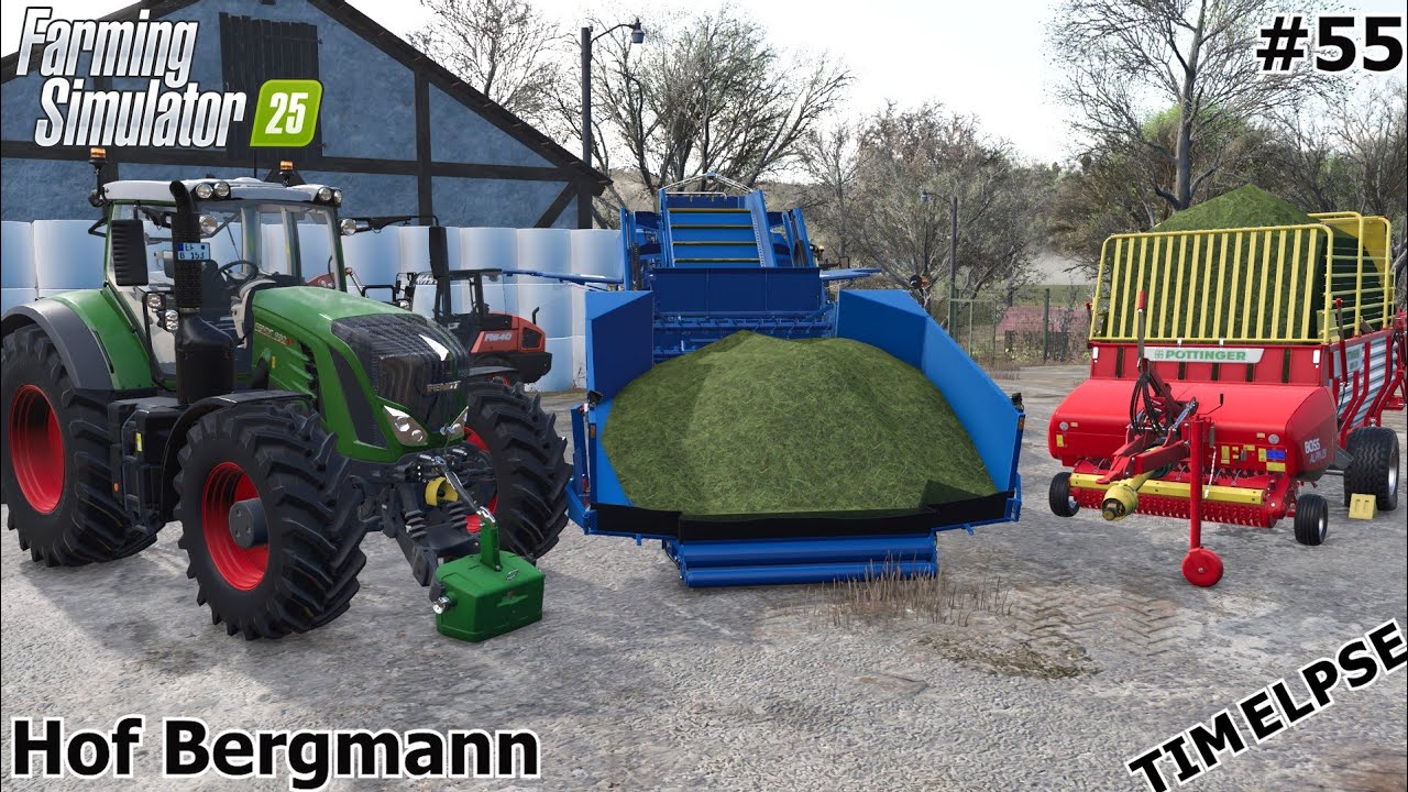 GÖWEIL MAKING GRASS SILAGE WITH TRACTOR FENDT 🔥 | Hof Bergmann | Farming Simulator 25 | Episode 54