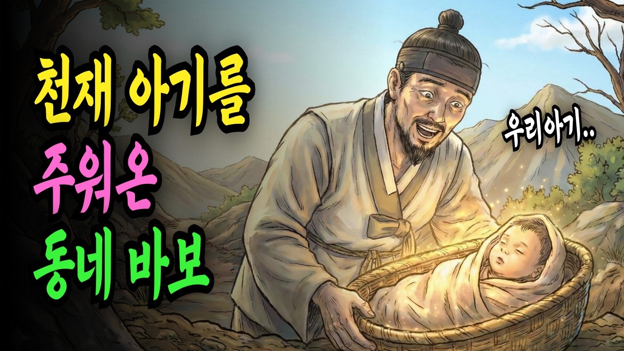 동네바보가 산속에서 주워온 천재아기, 세상의 멸시 속에서 펼쳐지는 가슴 따뜻한 이야기 | 야담 옛날이야기 오디오북 수면동화 전설 민담