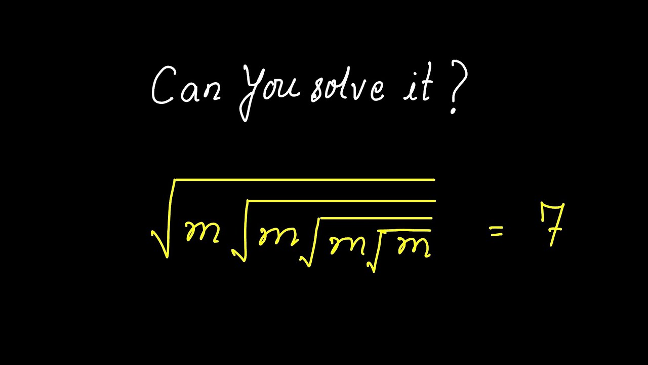 Can you solve it? Nice exponent question