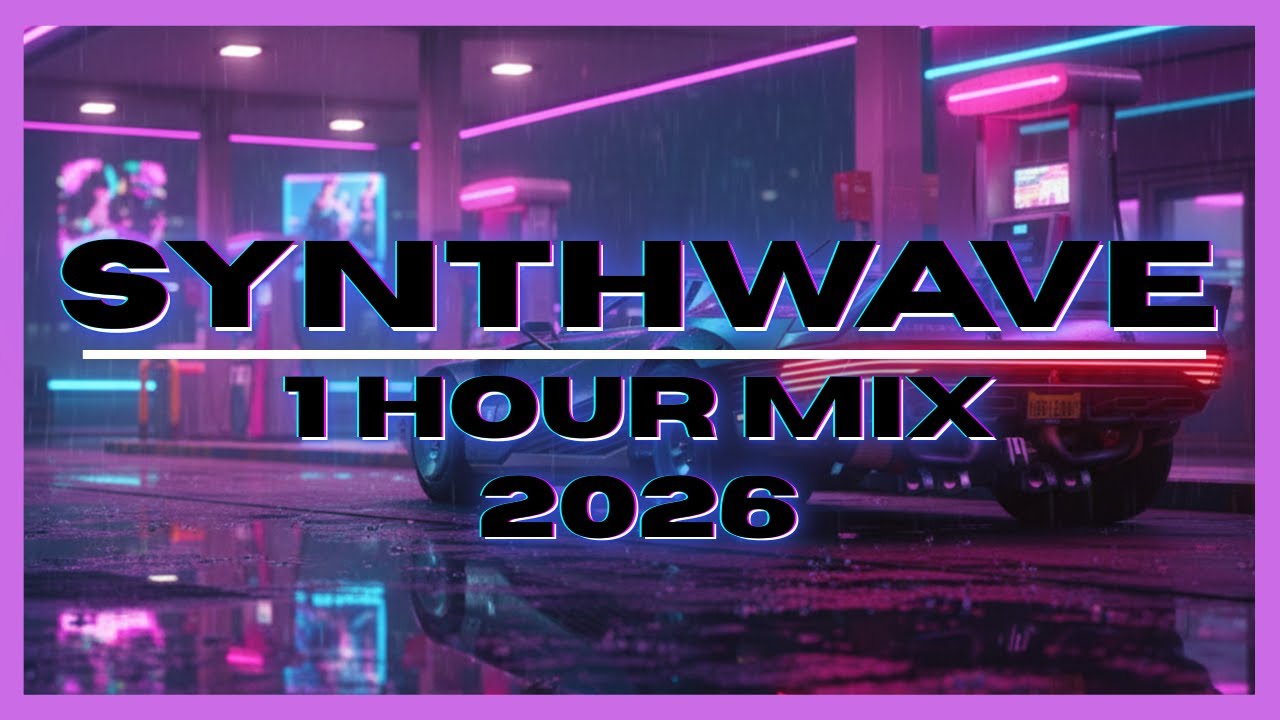Synthwave 1 Hour Mix 2026 – Retro Neon Chill Vibes for Driving