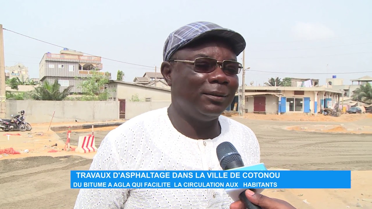 Travaux d’Asphaltage dans la ville de Cotonou