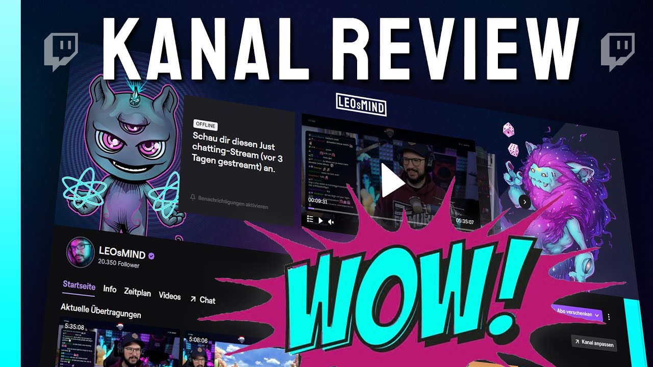 Die ultimative Kanal Review auf Twitch