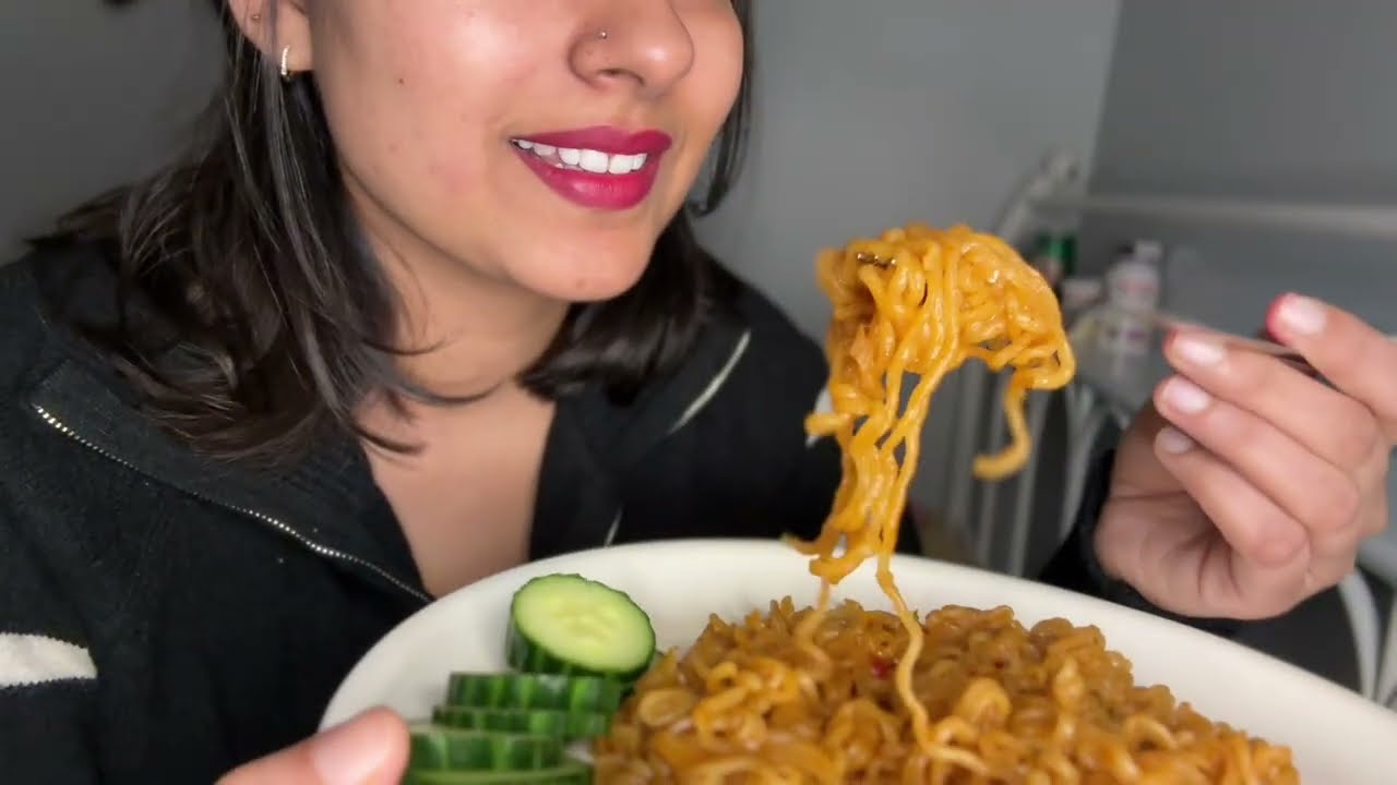 OMG😳 spiciest ramen i ever had 🥵| eating 2Xspicy buldak ramen challenge #spicyfoodchallenge 