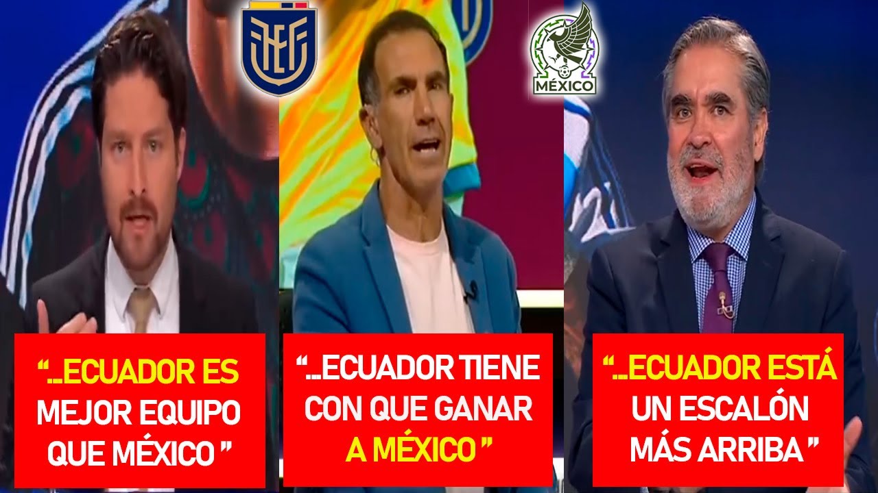 Prensa MEXICANA 🇲🇽 ASUSTADA PREVIO al PARTIDO contra ECUADOR 🇪🇨