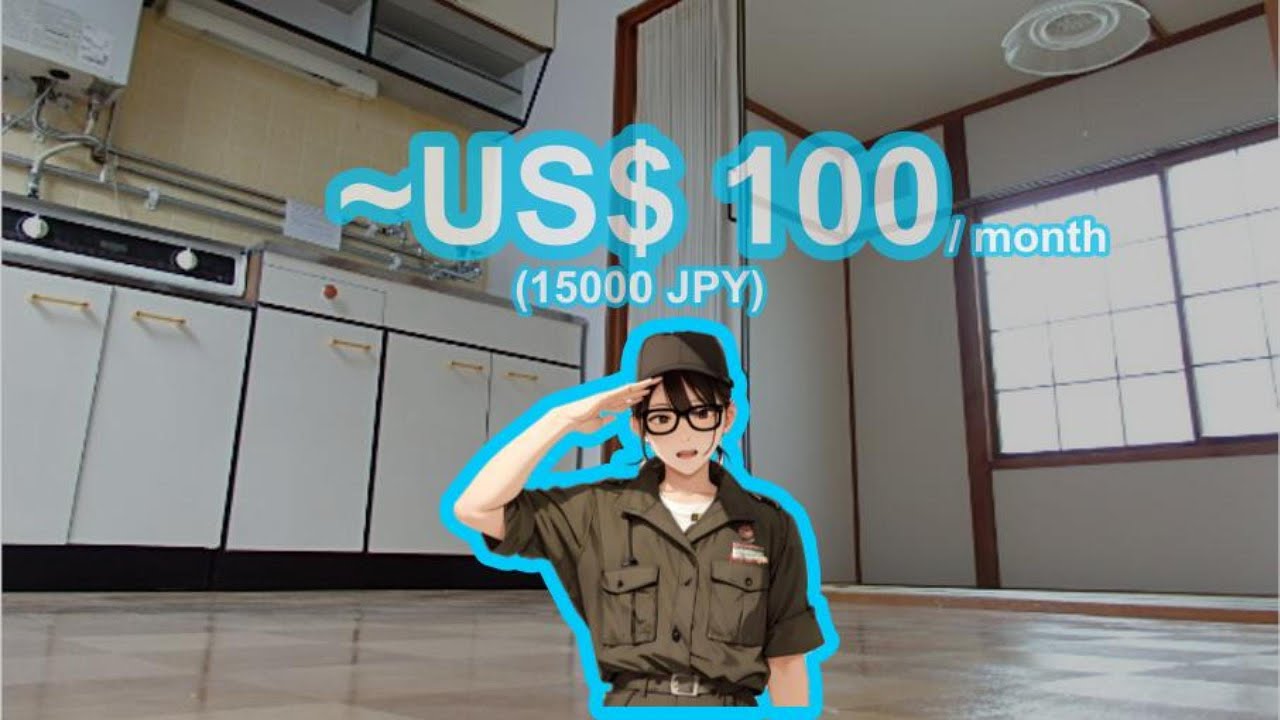 100 dollar per month apartment in Japan, Sapporo, what does it look like? 日本札幌每月100美元的公寓是什麼樣子的？