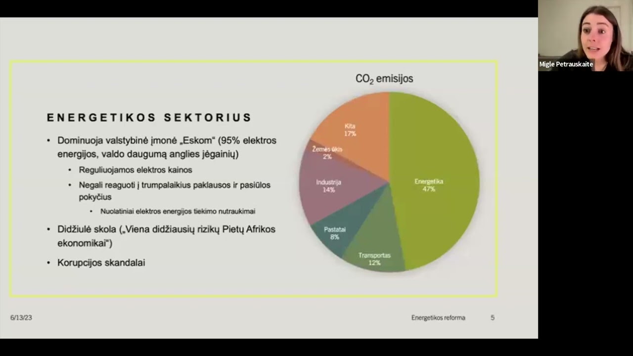 #ŽiniosLietuvai: Miglė iš Georgetown universiteto apie Pietų Afrikos  energetikos krizę (I dalis)