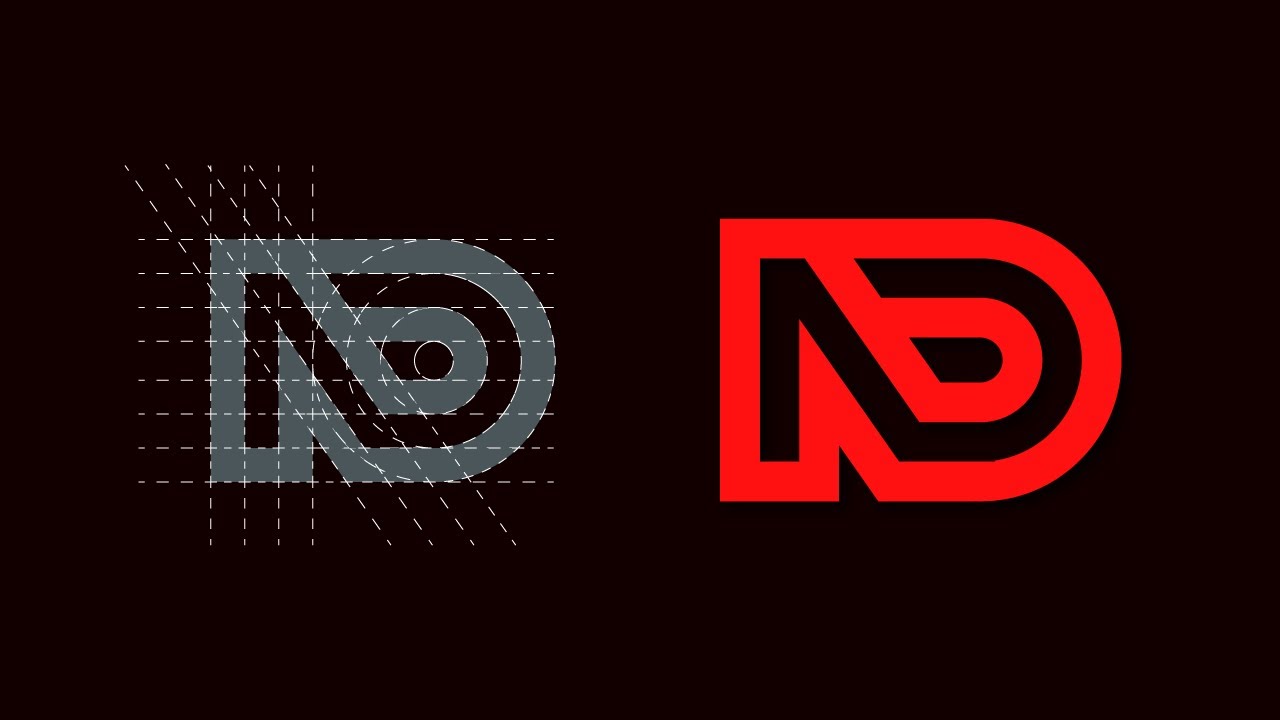 Monogram Logo Design Process - Adobe Illustrator CC