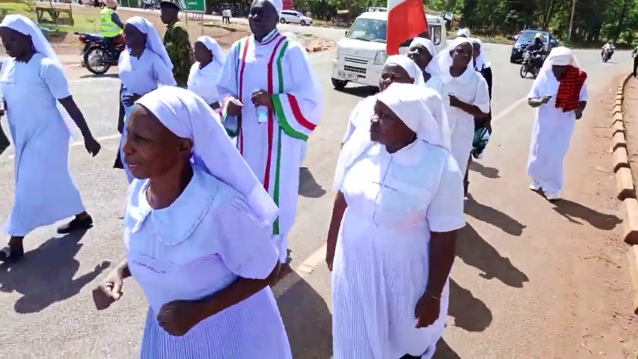 Kitale....AINC procession on 25/02/2024 led by Chief Priest