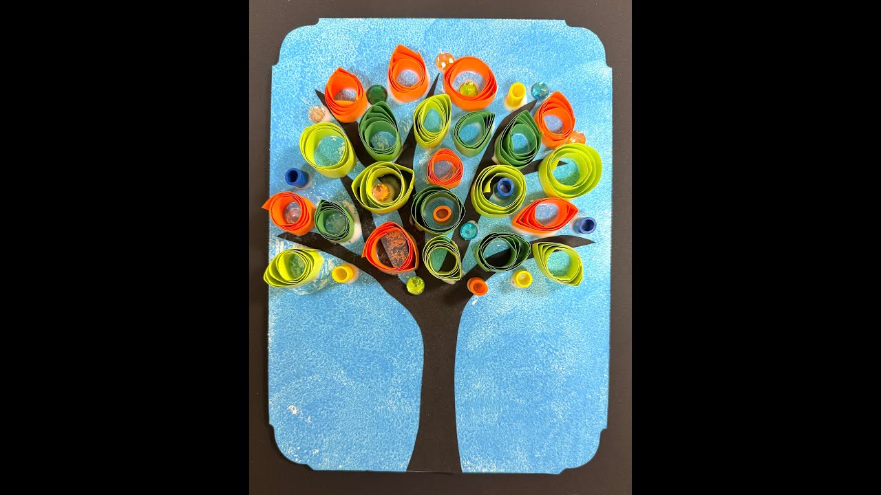 4th Grade Paper Quilling Tree