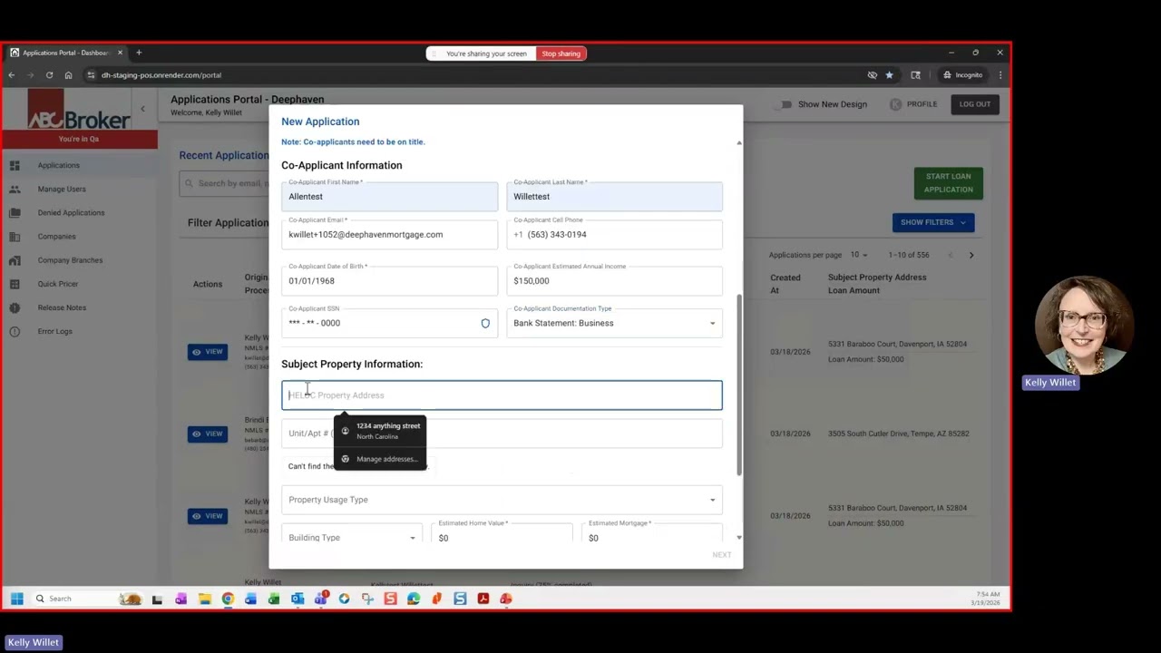 HELOC Portal: How to Send Pre-Qual to Co-Borrowers