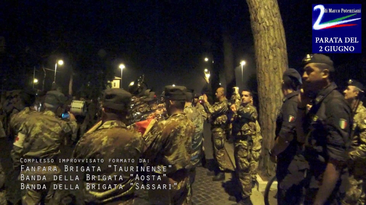 Parata 2 Giugno 2016 - Prove notturne, momenti musicali e goliardici