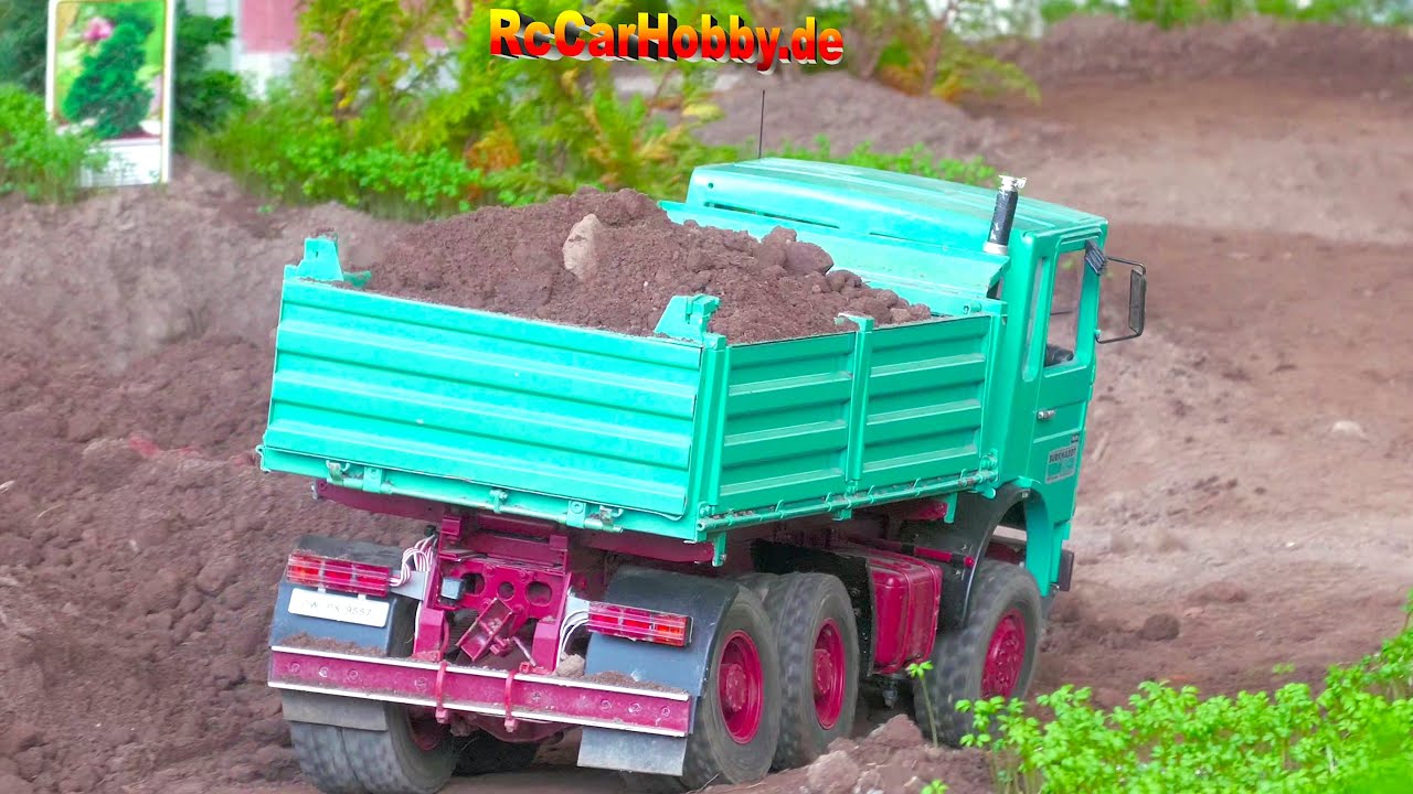 GREAT RC TRUCK ACTION AND CONSTRUCTION ZONE AT TRUCK EXHIBITION NUFAM 2021 part 2