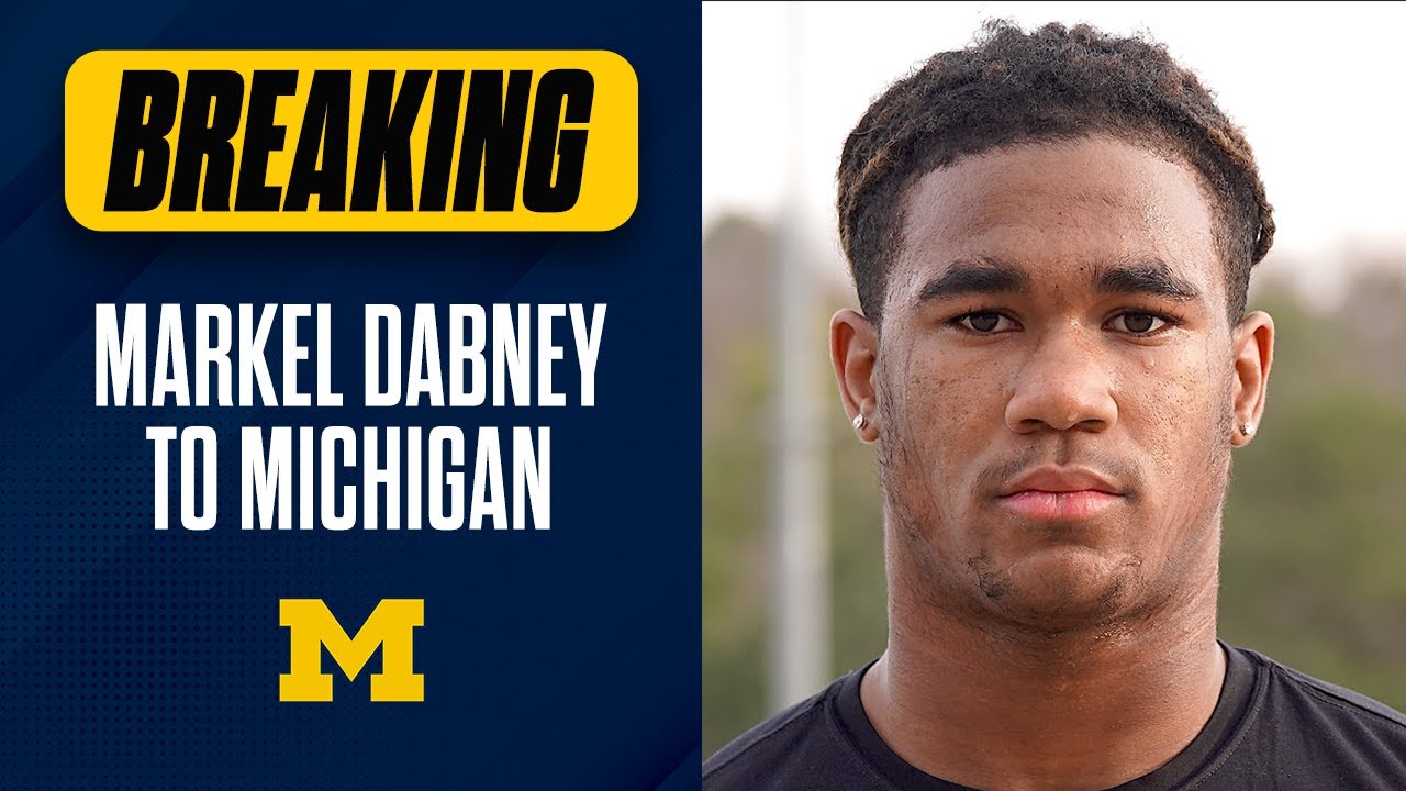 BREAKING: LB Markel Dabney FLIPS from SMU to Michigan I #goblue