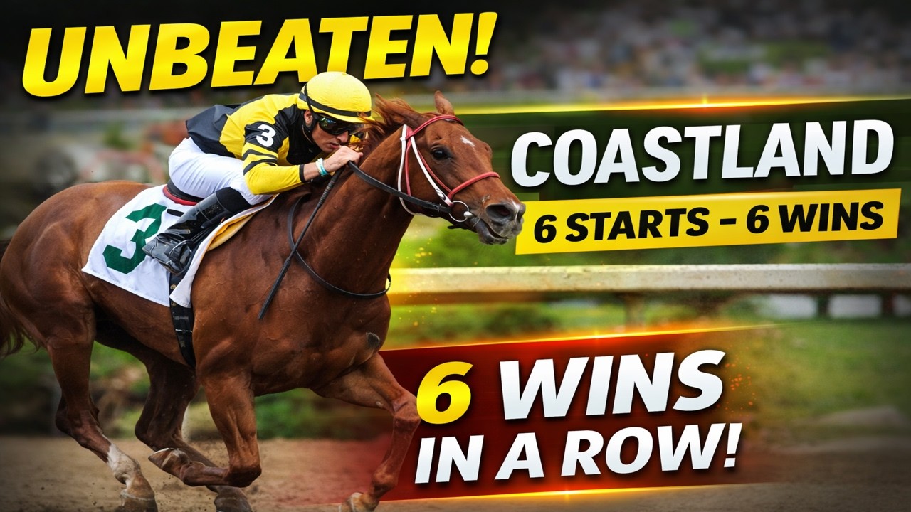Unbeaten Coastland: 6 Starts, 6 Wins - The Ultimate Winning Streak! @horseracesinfo