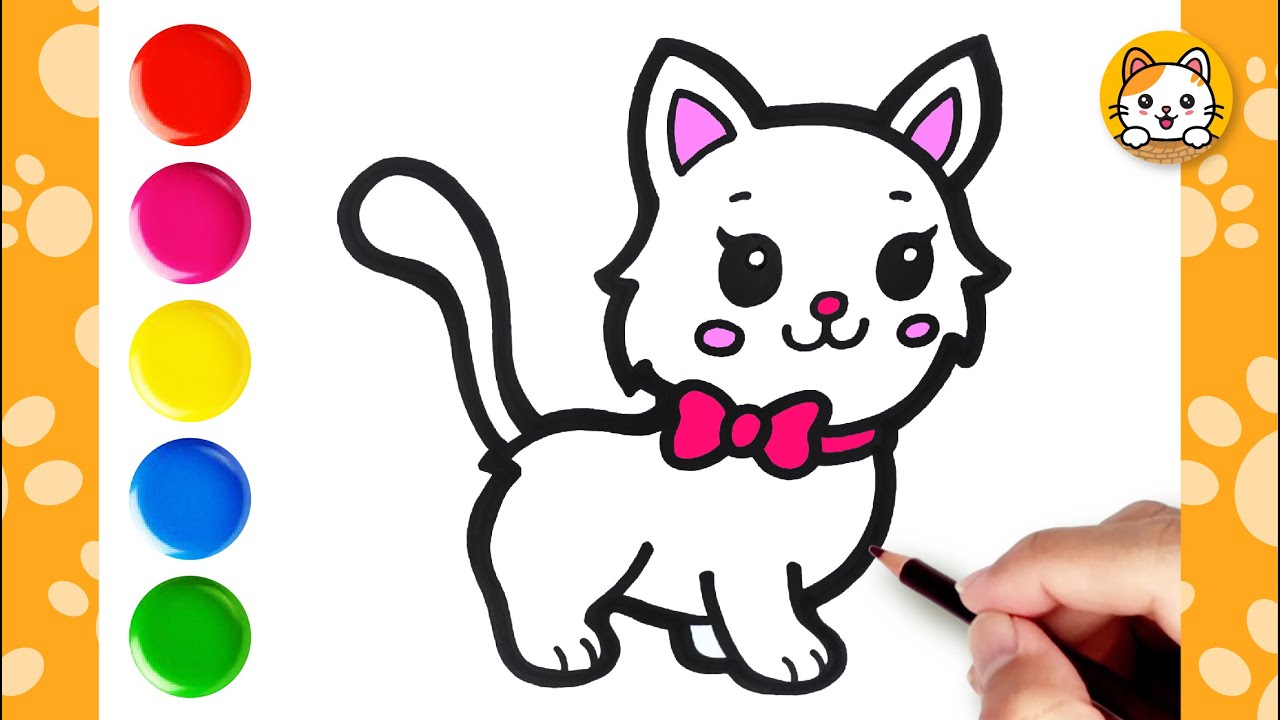 🐱 Cute CAT Drawing Easy Step by Step
