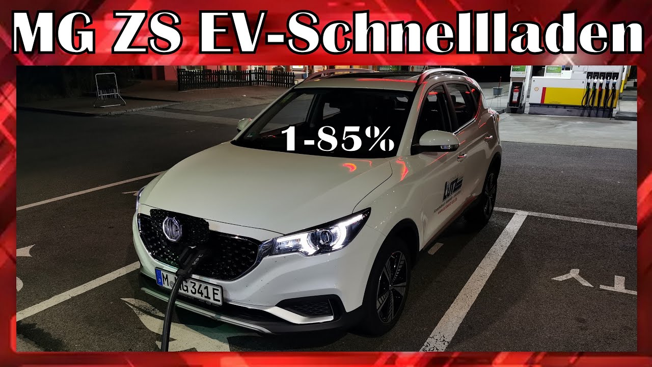 MG ZS EV mit 44,5 kWh Akku, Ladespeed am Schnelllader ermittelt