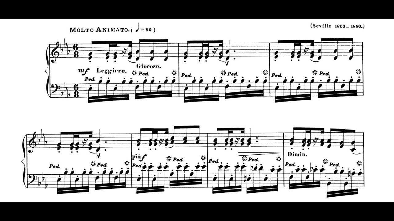 L. M. Gottschalk - Manchega, étude de concert for piano, Op. 38 - Ivan Davis Piano