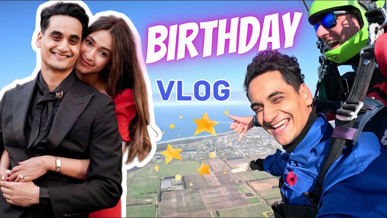 VLOG о дне рождения мужа! ❤️🎂 подарки-сюрпризы, прыжок с парашютом, романтический ужин, свидание ...