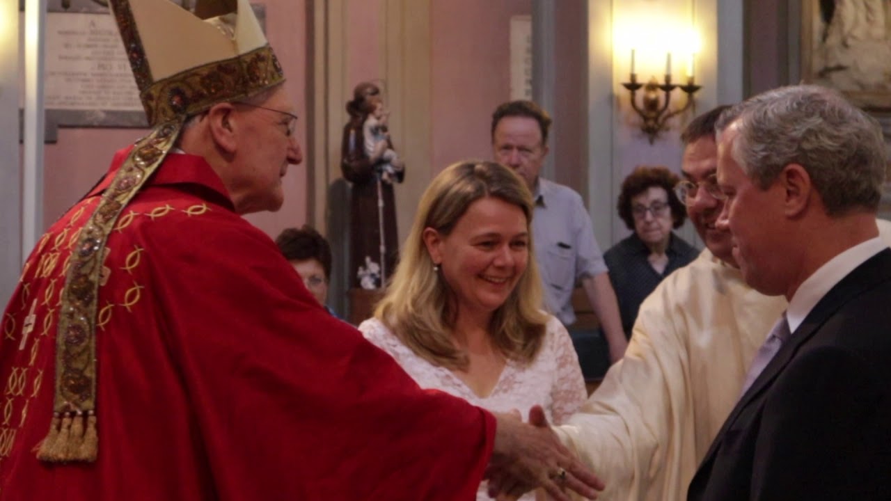 Viering van het Vormsel in de Friezenkerk te Rome
