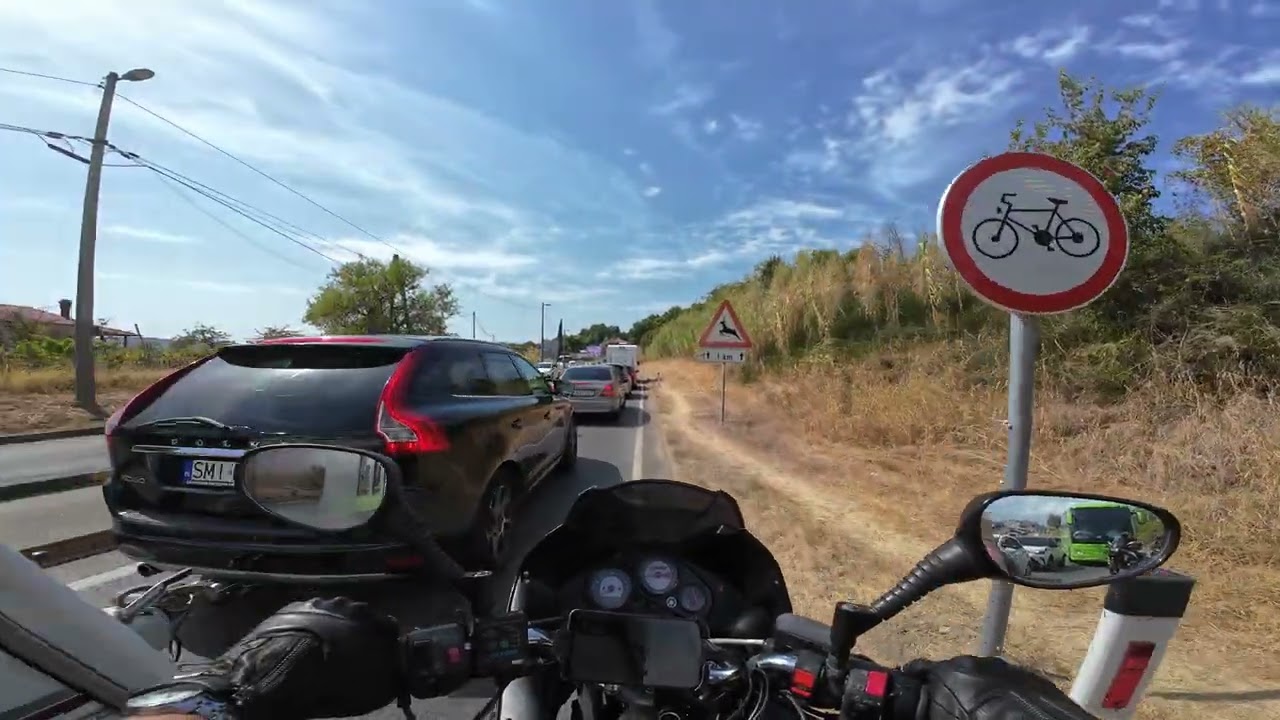 Yamaha TDM 850 4TX - traffic jam part 3 - Portoroz