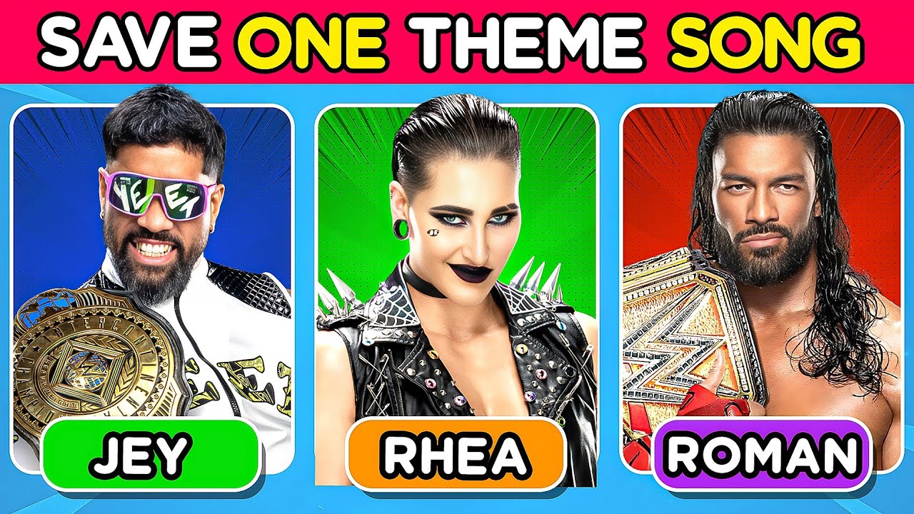 ВЫБЕРИ ОДНУ, ВЫБЕЙ ОСТАЛЬНЫХ 🎵 Мужской против женского челленджа WWE Theme Songs Challenge 🎧😱🔥