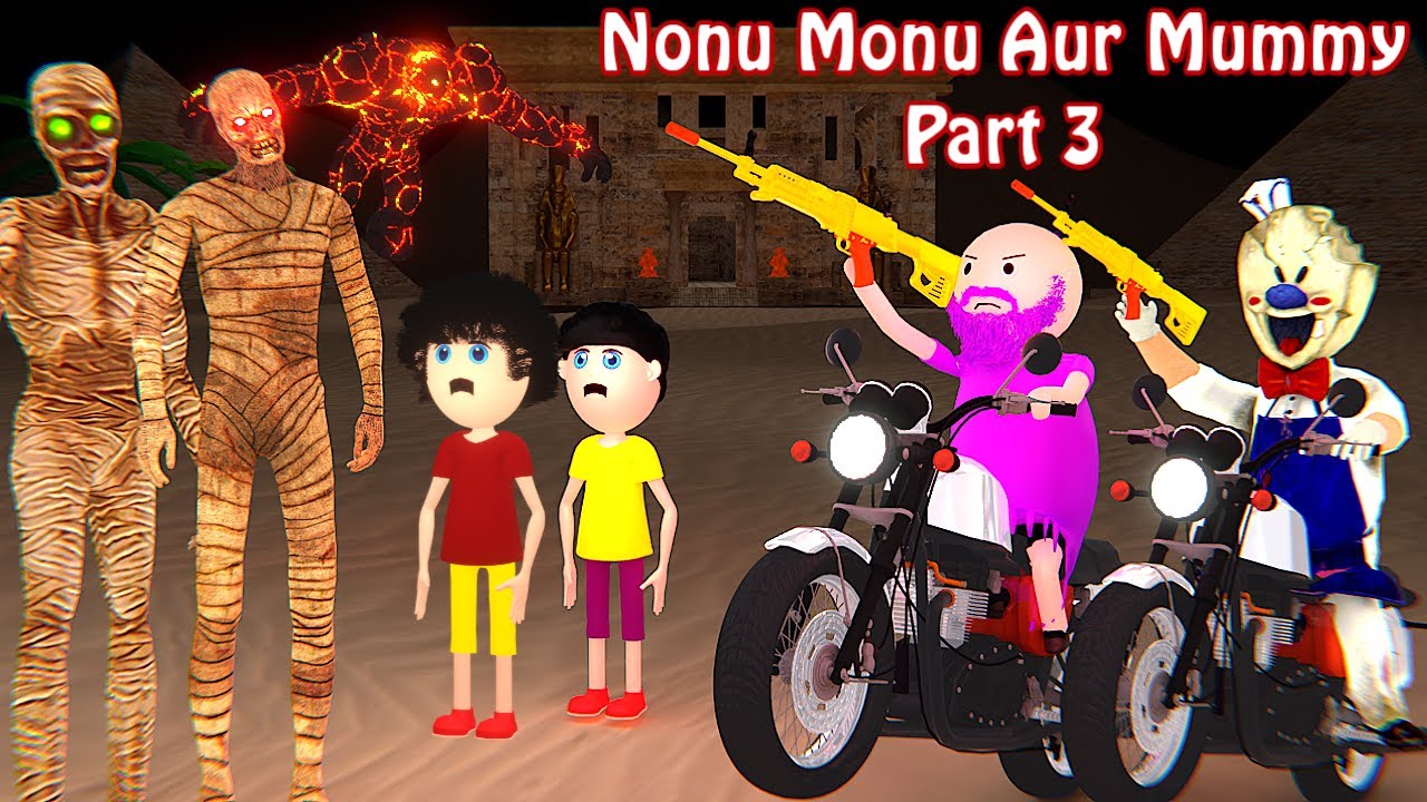 Nonu Monu Aur Mummy (Part 3) | Gulli Bulli | Cartoon | Funny Cartoon