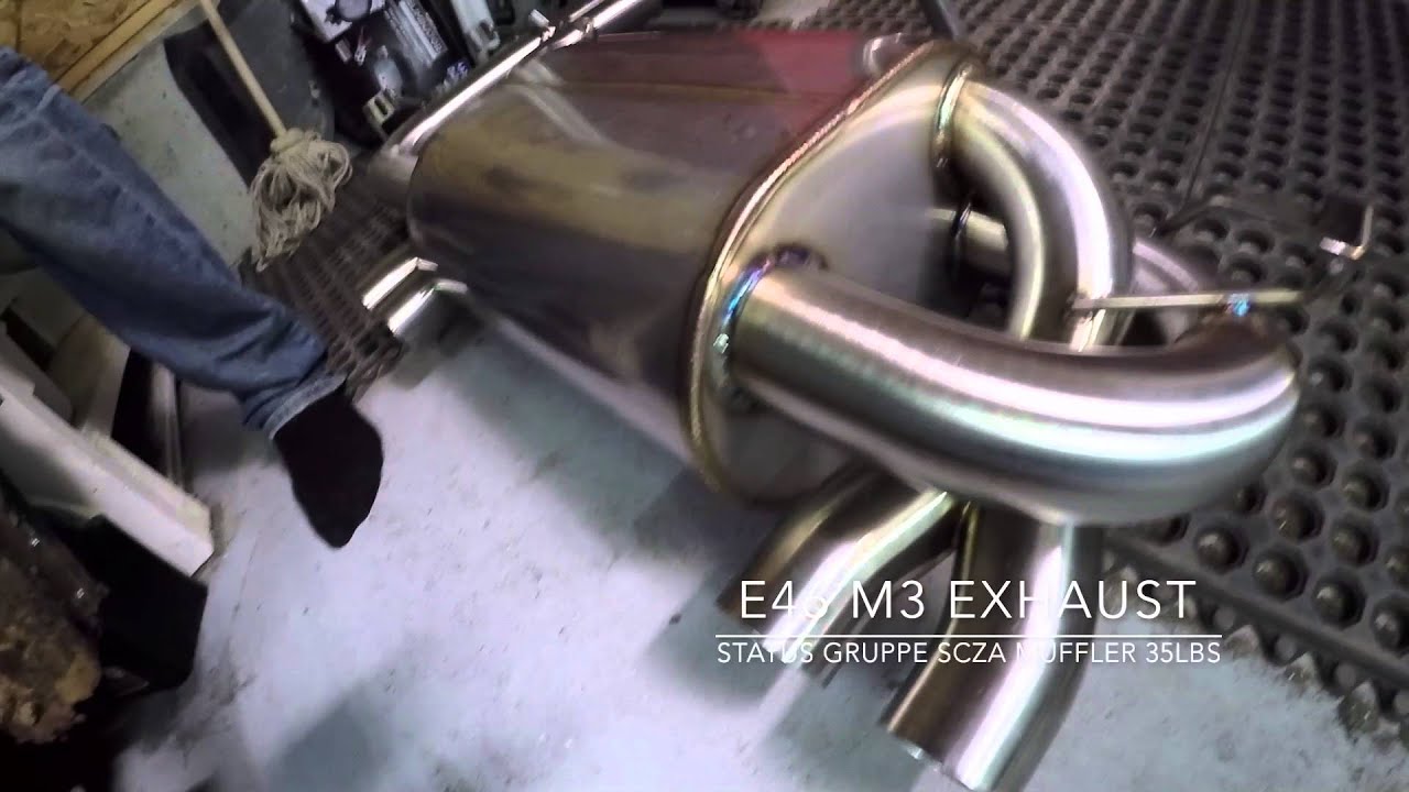 E46 BMW M3 STOCK EXHAUST VS STATUS GRUPPE SCORZA