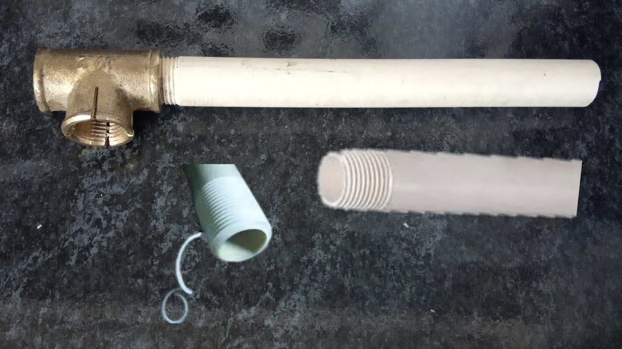 como fazer tarraxa de abrir rosca em cano PVC como fazer chave de fazer rosca em cano PVC caseiro