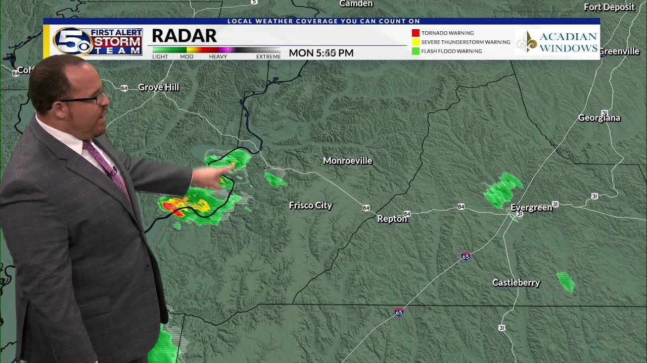 Monday Evening Weather Forecast