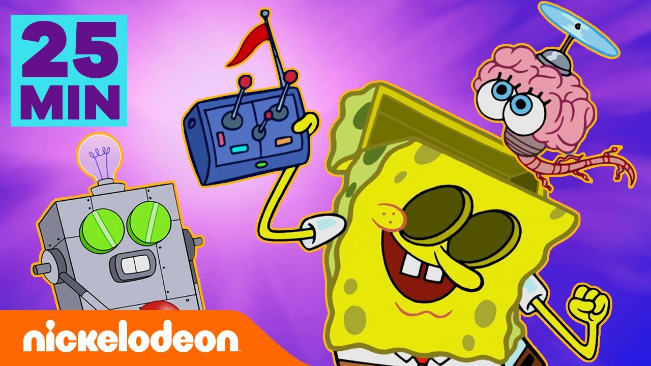 SpongeBob | 25 MIN największych wynalazk&oacute;w SpongeBoba! | Nickelodeon Polska
