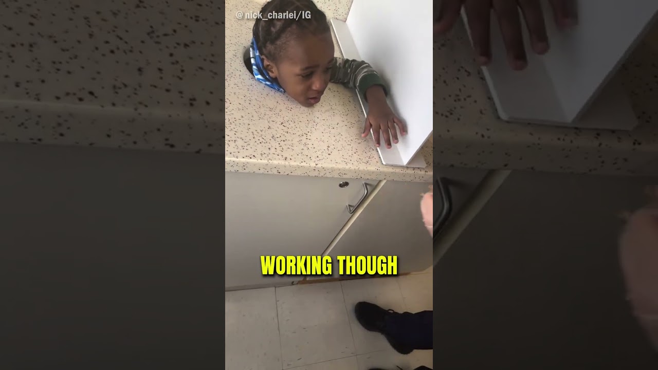 He Got Stuck In A Garbage Can!