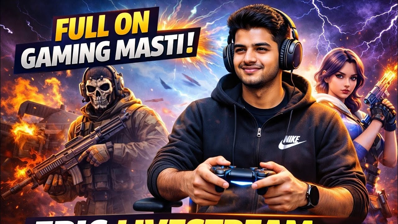FULL ON GAMING MASTI 🔥 | EPIC LIVE STREAM 😈 | CUSTOM ROOM BATTLE 🎮