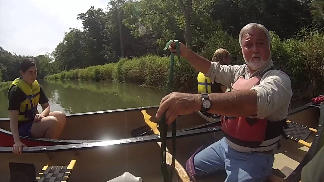 Canoe-Boat over Boat Rescue training - Eden Mill Nature Center