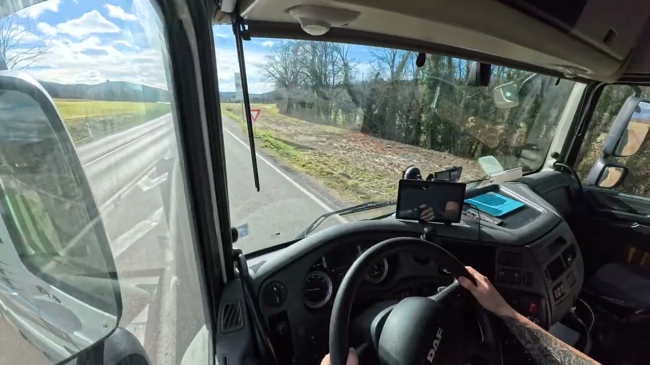 POV truck driving & timelapse