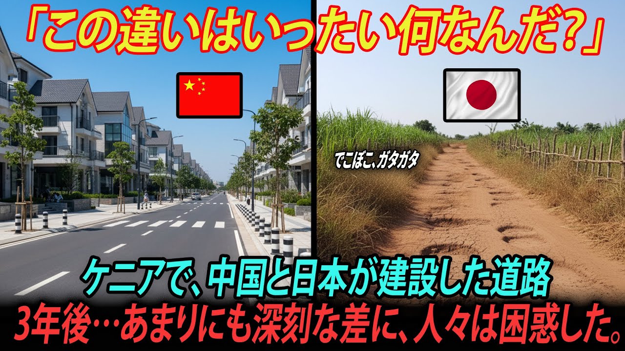 【海外の反応】完成してからわずか3年……「日本の道路はあまりにも質素だ！」中国と日本の道路建設支援の違いに、ケニアの人々がその理由に驚愕した。｜感動の物語｜オーディオブック｜AI物語