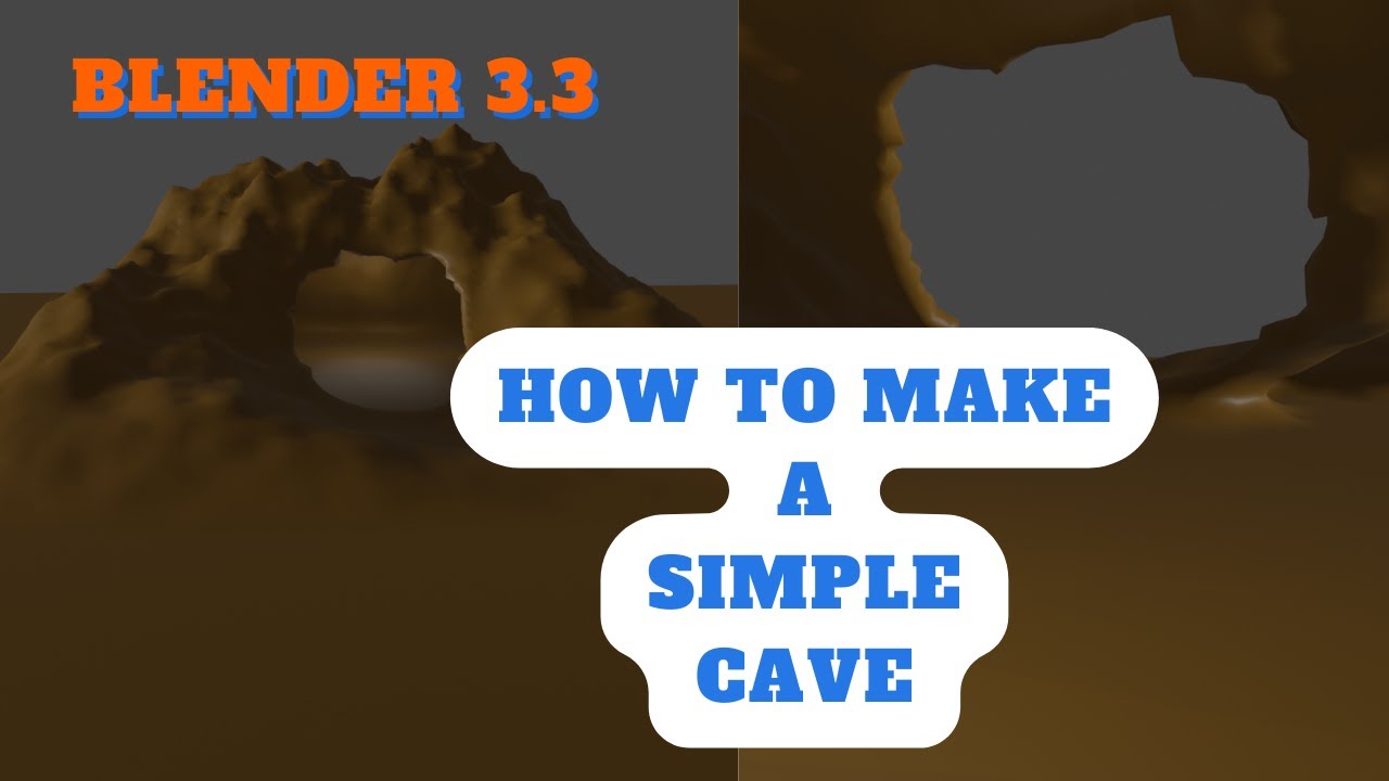 How to make a simple cave part 1 | Blender 3.3