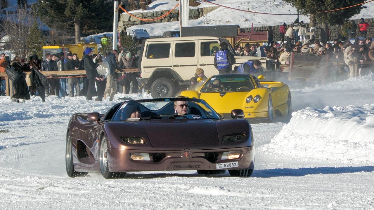 1996 Koenigsegg CC Prototype going SIDEWAYS at The ICE!